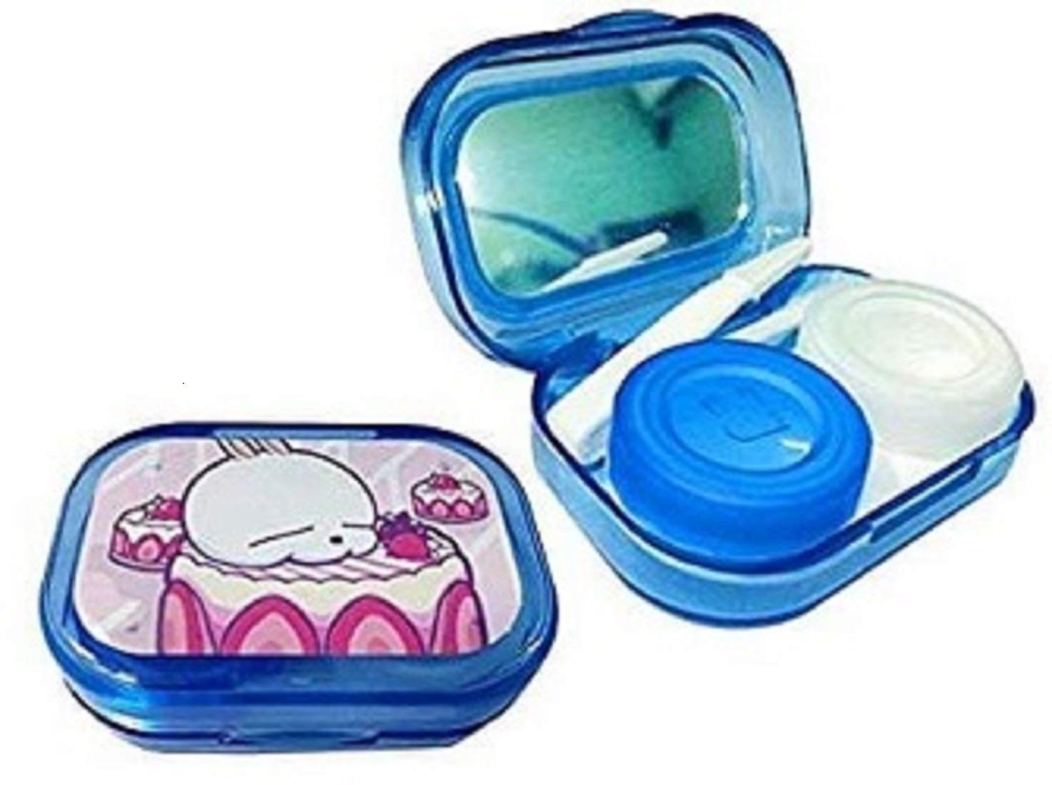 Optify Contact Lens Travel Kit Case Box Container Holder with Mirror ...