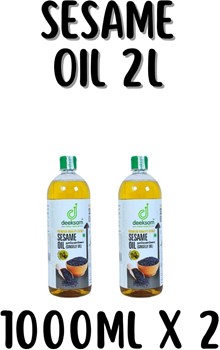 WOOD PRESSED SESAME OIL |GINGELLY OIL|UNREFIND OIL|CHEKKU OIL|MARACHEKKU | (Pack of 2 * 1 Litre = 2 Litre)