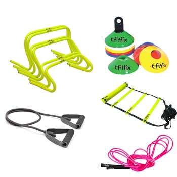 Fitfix Sports Agility Beginner Speed Training and Exercise Kit Premium Combo Set