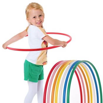 "FitFix Hulla Hoop Fusion Welded - 36"" Diameter (Pack of 2) - Fun & Fitness with Hula Hoop for Kids Adults and Women Exercise - Keep Active with This Premium Hula Hoop Set! Non-Collapsible / Non-Detachable (Multi Color) (36 Inch / 90 Cm Diameter ?Pack of 2 Pcs)"
