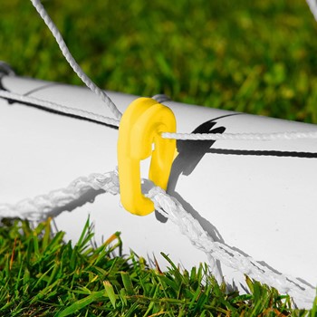 Fitfix® Soccer Goal Net Clips Pack of 80 Pcs Soccer Goal Accessory (Yellow)