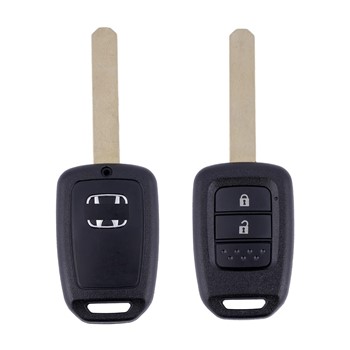 2 Button Key Replacement Shell Compatible for Honda City I-VTEC I-dtec Amaze WRV CRV Jazz