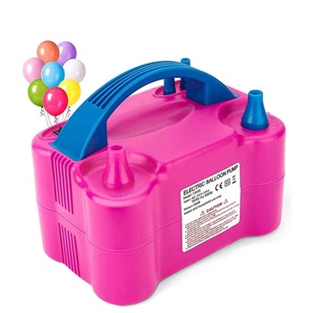 High Power Electric Balloon Machine Inflator Air Pump for Foil Balloon Inflatable Toy and Other Accessories Wedding Party Balloon Air Pumper for 14+ Years Boys Girls Pink