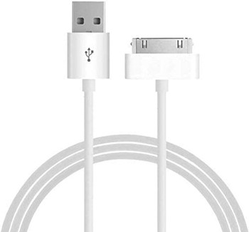 30 Pin Data Cable for iPhone 4 iPhone 4S iPod Nano IPad 2 iPhone 3Gs iPhone 3G USB Cable Charger (White) (white 1)