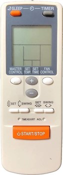 AC Remote Compatible with O General Split/Window AC Remote Control [Double Set-Swing] Compatible for O General AC Remote Control [AC-47] White
