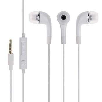 Earphone for Samsung Galaxy J6+ Universal Wired Earphones with 3.5mm Jack Hi-Fi Gaming Sound Music Stereo Sound Noise Cancelling Original High Sound Quality Earphone - (White SSH-135 YR)
