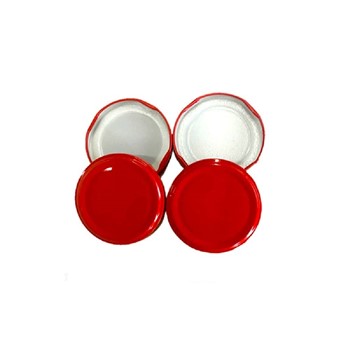 Glass Jar Lids Only 82mm (Red Set of 12) For 82 mm Mouth Jars Rust-Proof Leak Proof Airtight Metal Cap