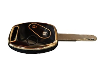 2 Button Key Shell & TPU Key Cover Compatible for Honda Civic City Amaze Brio Jazz Wrv CRV etc