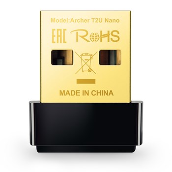 TP-Link Archer T2U Nano AC600 USB Wi-Fi Adapter - 2.4G/5G Dual Band Wireless Network Adapter for PC Desktop Laptop| Mini Travel Size| Supports Windows 11|10| 8.1| 8| 7| XP/Mac OS 10.9-10.15