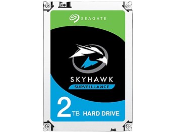 Seagate Skyhawk 2 TB Surveillance Internal Hard Drive HDD – 3.5 Inch Security Camera System with Drive Health Management, with 3 yr Rescue Data Recovery Services (ST2000VX017)