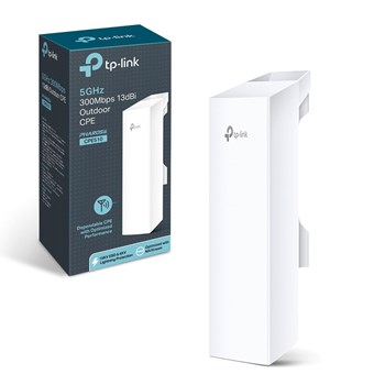 TP-Link CPE510 5GHz N300 Long Range Outdoor CPE for PtP and PtMP Transmission | Point to Point Wireless Bridge | 13dBi, 15km+ | Passive PoE Powered w/Free PoE Injector | Pharos Control (CPE510)
