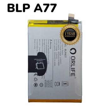 Orlife BLPA77 Mobile Battery for Oppo A3 5G ( 1 Year Replacement  Warranty )