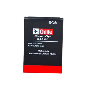 Orlife Original Jio WiFi Mobile Battery for Jio H12348 | DC024 | WD670 Reliance JioFi 2 | M2 | M2S | Airtel My WiFi (AMF-311WW) 4G Hotspot | ZTE Wipod Airtel 4G Hotspot  with 6 Month Replacement Warranty