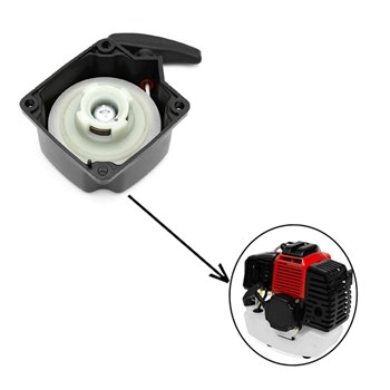 SADAIV NIPUN Easy Start 4 Ends Recoil Starter for 43CC/52CC Brush Cutter-Spare Parts