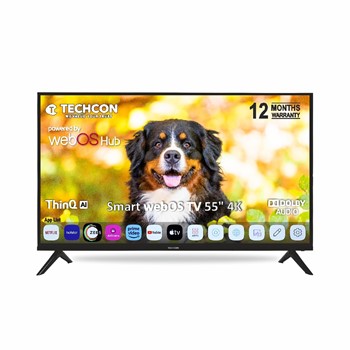 "Techcon | Television | 139cm (55 Inch) 4K| 55""| Webos TV| 4K| 2/16 GB| Wirless Voice Command"