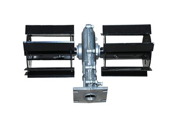 SHoRI Brush Cutter Grass Cutter Heavy Weeder Tiller Rotavator Assembly for 28mm Shaft with 9 Teeth Black and Silver