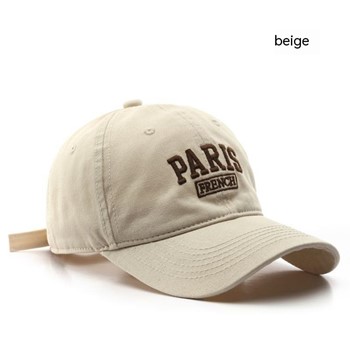 M/s PIPAL Classic Baseball Cap New York Embroidery 100% Cotton Adjustable Dad Hat Men and Women (Beige)