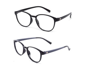 Optify Combo Of 2 Zero Power Blue Light Blocking Computer Glasses For Men Women