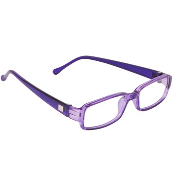Optify Rectangular Reading Glasses || Computer Eyeglasses || Sunlight blocking glasses For Teenager Kids (Purple)