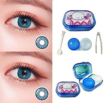Optify Blue- AquaBlue Monthly Colored Contact Lenses For Eye Men and Woman