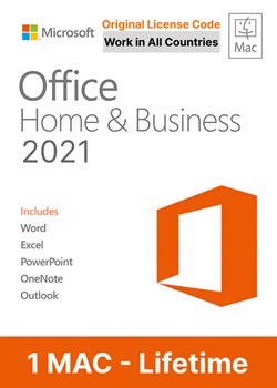 MsOffice Home & Business 2021 for MAC | 1 User License Key | Email Bind Key | Lifetime Validity | New Version | Lifetime Online Updates & Reinstallations | Free Installation Support will be given to customer