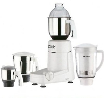 Preethi Eco Plus - MG 157_ Super Grind 750 W Mixer Grinder (4 Jars White) ()