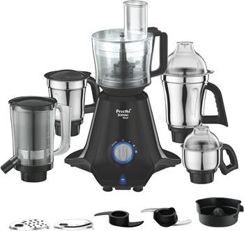 Preethi MG 261 Zodiac Black 750 W Juicer Mixer Grinder (5 Jars Black) ()
