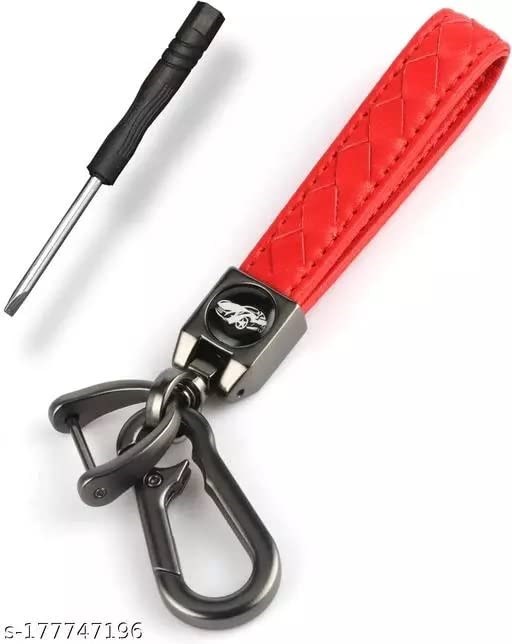 Microfiber Leather Car Keychain Universal Key Fob Keychain Leather