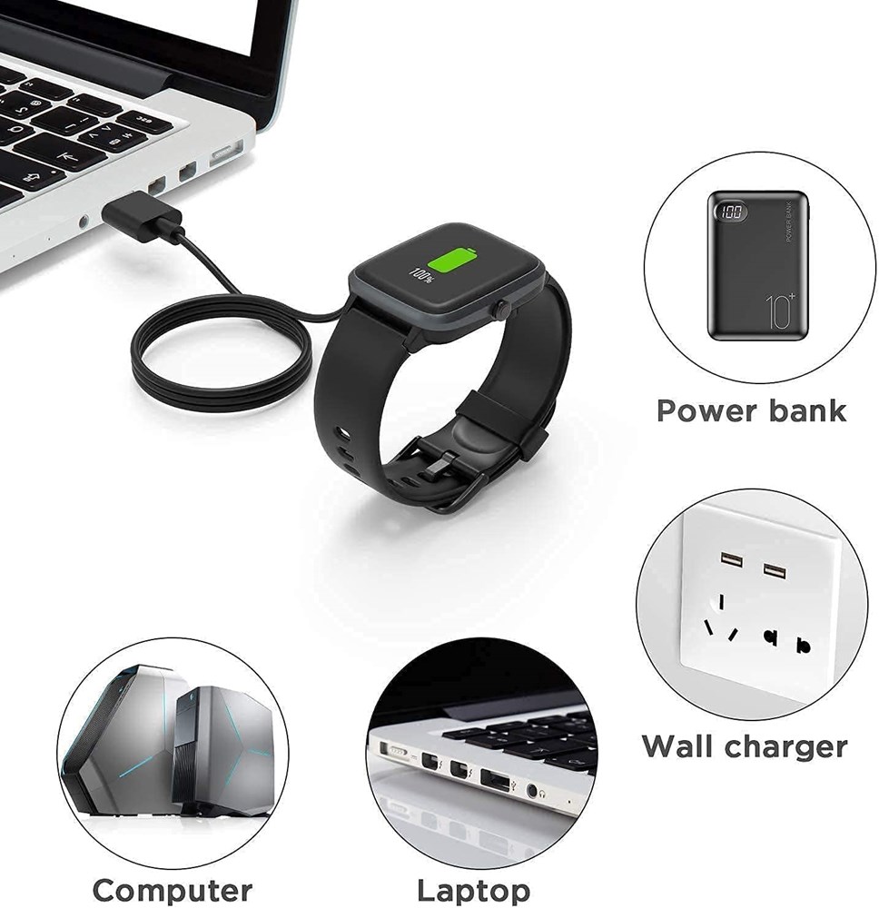 Noise Colorfit Pulse Grand Smartwatch Charger Pin USB Fast